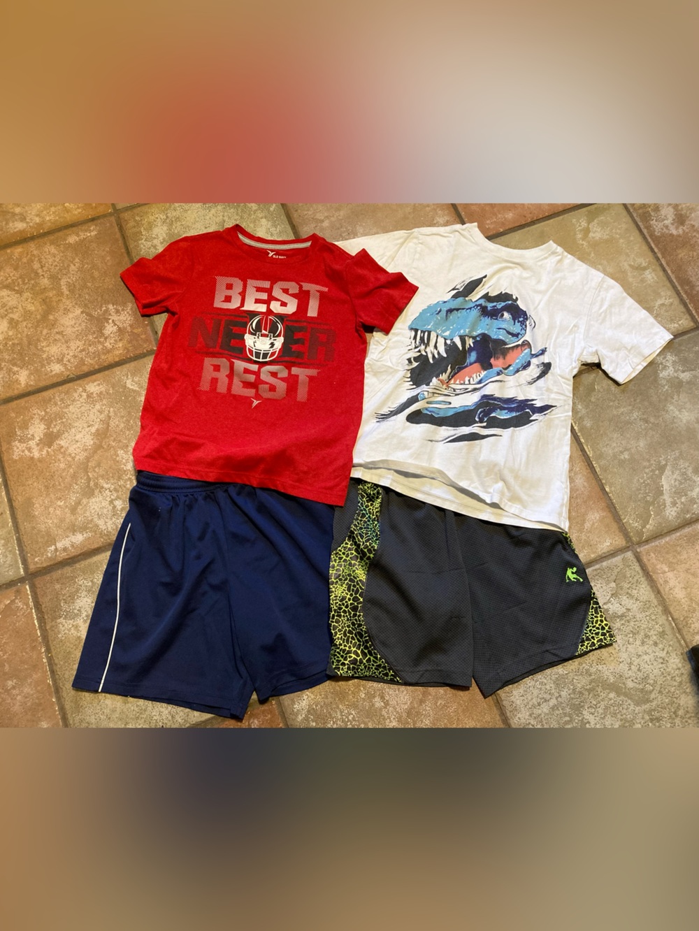 Lot of 4 Boy clothes And1, Adidas, Old Navy & Place S,M,L